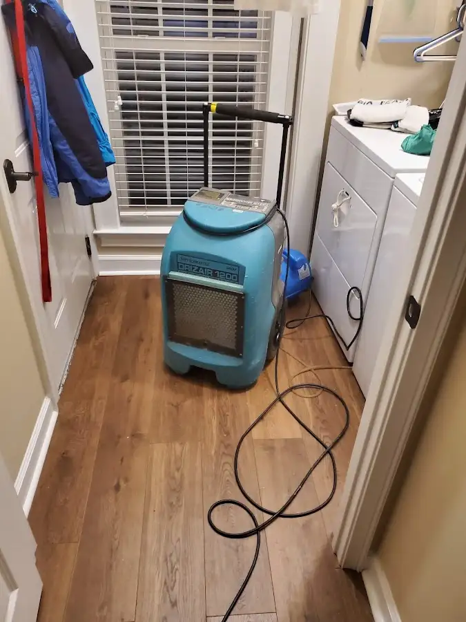 Commercial dehumidifier deployed for Flood Damage Cleanup in Chatham